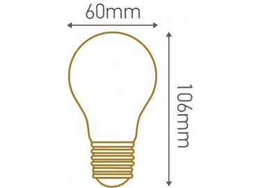 Ampoule Filament Métallique Spiralé - Dimensions - Girard Sudron