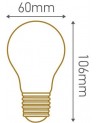 Ampoule Filament Métallique Spiralé - Dimensions - Girard Sudron