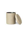 Pot avec couvercle en porcelaine effet brut - Ouvert - Ferm Living