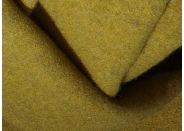 Plaid en laine et cachemire jaune et gris - Textile - Biederlack