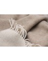 Plaid en laine et cachemire beige et sable - Textile - Biederlack 
