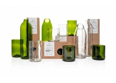 Set de 2 verres en bouteilles de vin recyclées – Taille S - Collection - Original Home
