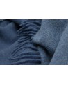 Plaid en laine et cachemire bleu et bleu marine - Textile - Biederlack