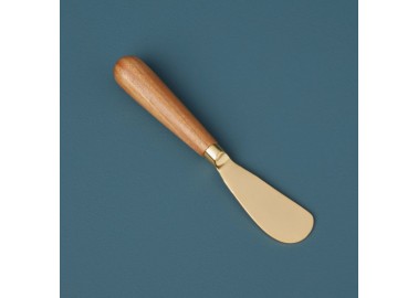 Couteau à tartiner en bois et métal doré - Beurre - Be Home