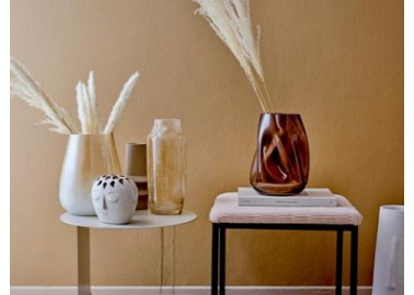 Vase beige en grès - Salon - Bloomingville