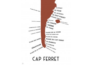 Affiche Cap Ferret 30x40 - Atelier Vauvenargues