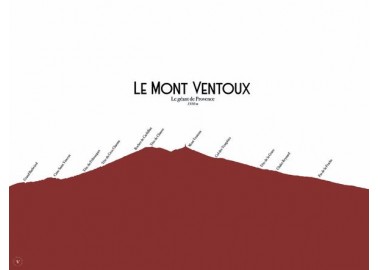 Affiche Mont Ventoux 30x40 - Atelier Vauvenargues