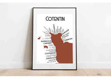 Affiche Cotentin 30x40 - Cadre - Atelier Vauvenargues