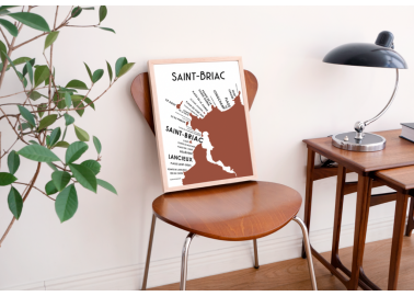 Affiche Saint-Briac 30x40 - Bureau - Atelier Vauvenargues