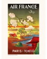 Affiche Air France / PARIS TOKIO A359 - Salam Editions