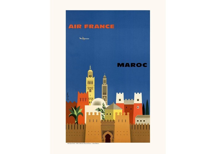 Affiche Air France / Maroc A092 - Salam Editions
