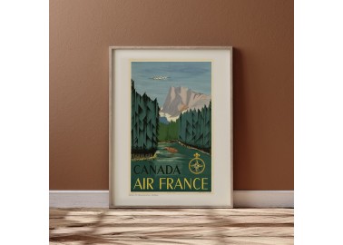 Affiche Air France / Canada A056 - Cadre - Salam Editions