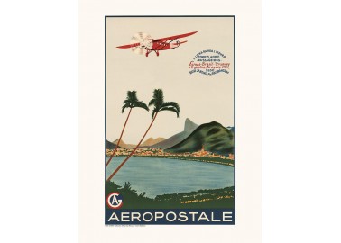 Affiche Aéropostale / A linha rapida e segura A568 - Salam Editions