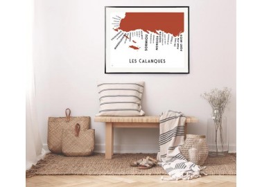 Affiche Les Calanques - Chambre - Atelier Vauvenargues