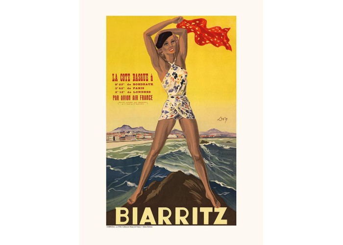 Affiche Air France / Biarritz A1099 - Salam Editions