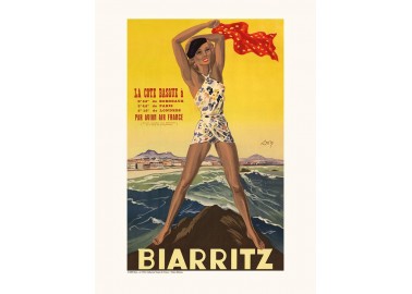 Affiche Air France / Biarritz A1099 - Salam Editions