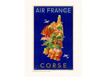 Affiche Air France / Corse A035 - Salam Editions