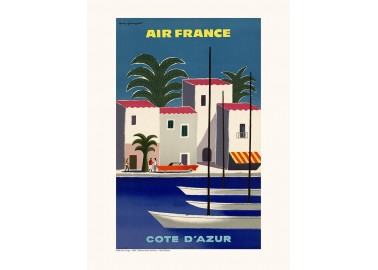 Affiche Air France / Côte d'Azur A096 - Salam Editions