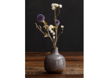 Petit vase céramique parme - Fleurs - Chehoma