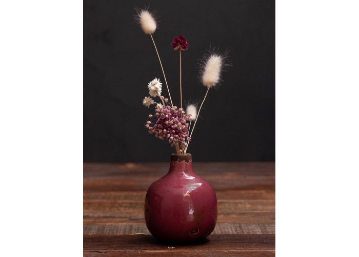 Petit vase céramique rose - Fleurs - Chehoma