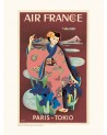 Affiche Air France / Paris-Tokio A064 - Salam Editions