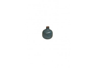 Petit vase céramique gris bleu - Soliflore - Chehoma