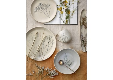 Assiette Bea avec motif floral - Art de la table - Bloomingville