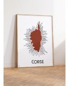 Affiche Corse 30x40 - Cadre - Atelier Vauvenargues