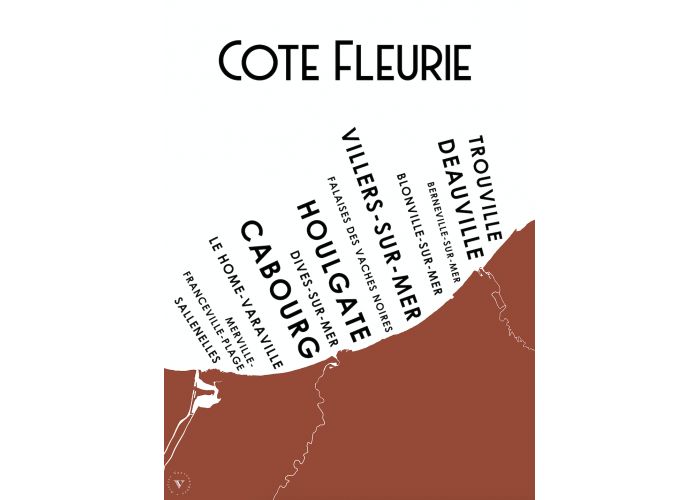Affiche Côte fleurie