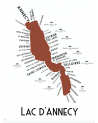 Affiche Lac d'Annecy - Atelier Vauvenargues