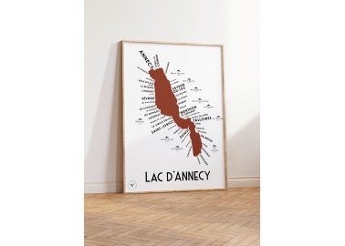 Affiche Lac d'Annecy - Cadre - Atelier Vauvenargues