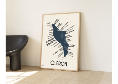 Affiche Ile d'Oléron - Encadrement - Atelier Vauvenargues