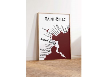 Affiche Saint-Briac 30x40 - Atelier Vauvenargues