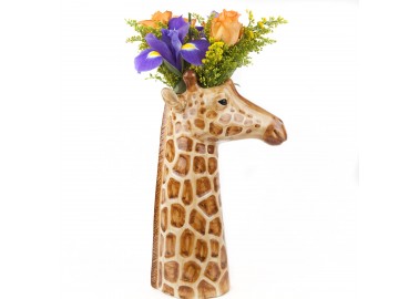 Grand vase Girafe - Fleurs - Quail Ceramics