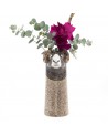 Grand vase Bélier - Fleurs et eucalyptus - Quail Ceramics