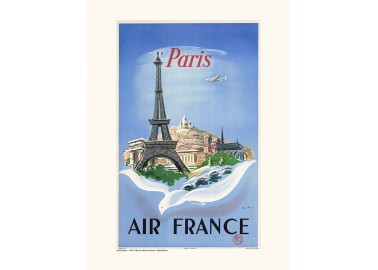 Affiche Air France / Paris A058 - Salam Editions