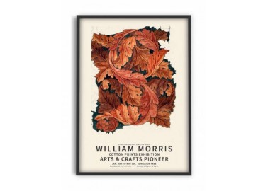 Affiche William Morris - Rouge - Pstr Studio