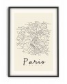 Affiche Aleisha - Paris Neighborhood Map - Pstr Studio