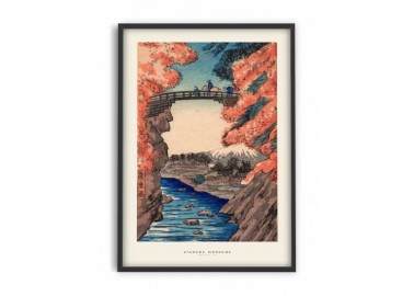Affiche Utagawa Hiroshige - Monkey Bridge - Pstr Studio