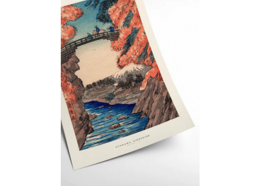 Affiche Hiroshige - Monkey Bridge - Pstr Studio