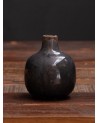 Petit vase céramique gris noir - Chehoma
