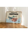 Affiche Carte des vins de Provence - Atelier Vauvenargues