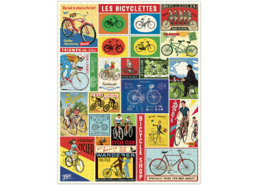 Puzzle 1000 pièces - Bicyclettes - Affiche - Cavallini