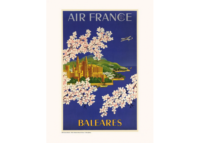 Affiche Air France / Baléares A051 - Salam Editions