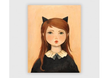 Affiche - Portrait with Cat Ears - Emily Winfield Martin