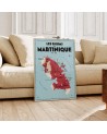 Affiche Carte des rhums de Martinique - Salon - Atelier Vauvenargues