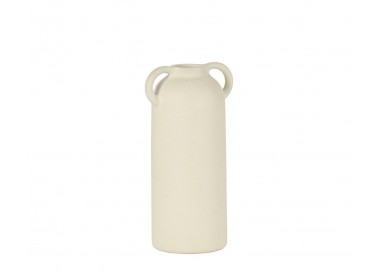 Vase en céramique blanc M - Anses - Andrea House
