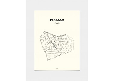 Affiche Pigalle - Crème - Zébu Design