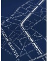 Affiche Canal St Martin - Bleu nuit - Plan - Zébu Design