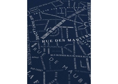 Affiche Pigalle - Bleu nuit - Plan - Zébu Design